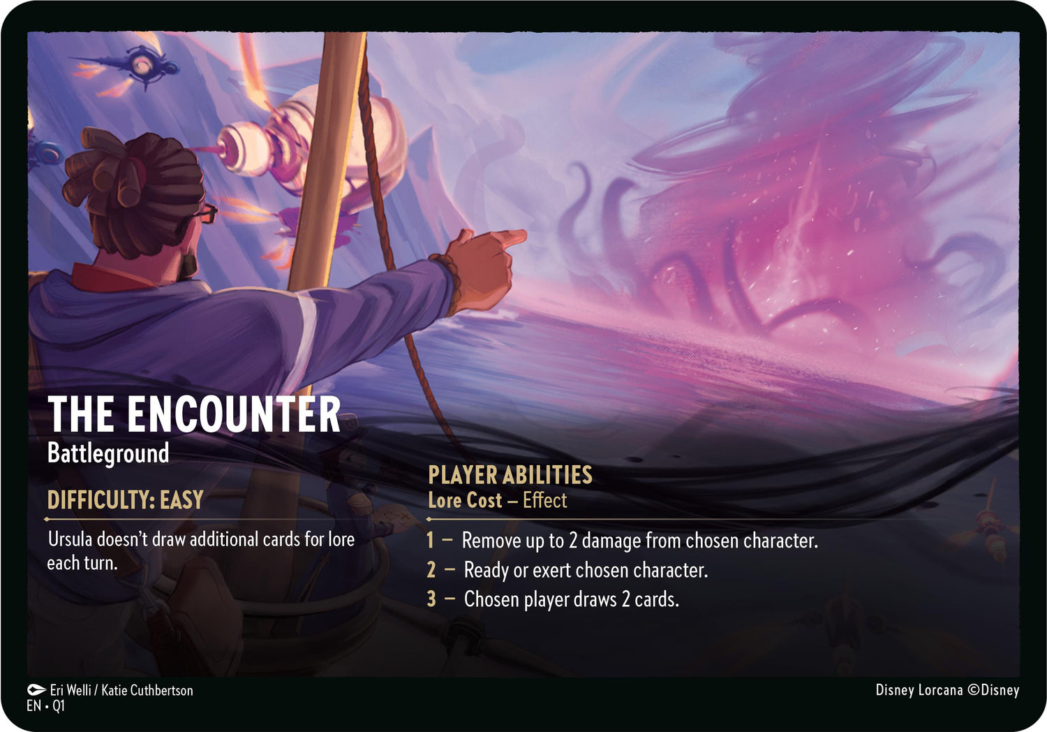 The Encounter // A Dark Realm - Battleground (Oversized) [Illumineer's Quest: Deep Trouble] - Disney - Card Brawlers | Quebec | Canada |
