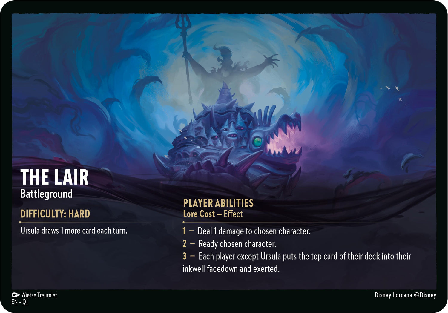 The Lair // Infinite Wrath - Battleground (Oversized) [Illumineer's Quest: Deep Trouble] - Disney - Card Brawlers | Quebec | Canada |