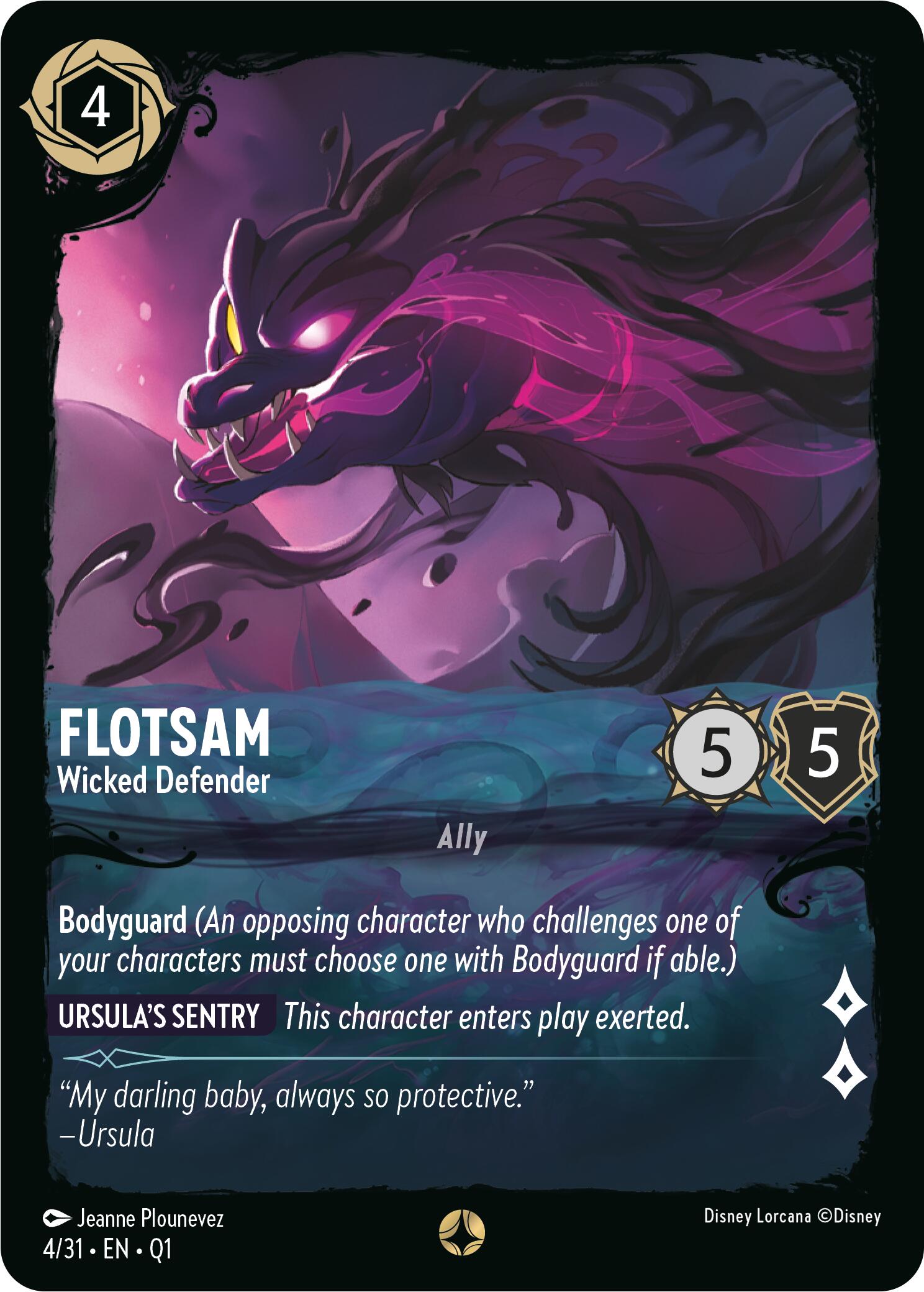 Flotsam - Wicked Defender (4/31) [Illumineer's Quest: Deep Trouble] - Disney - Card Brawlers | Quebec | Canada |