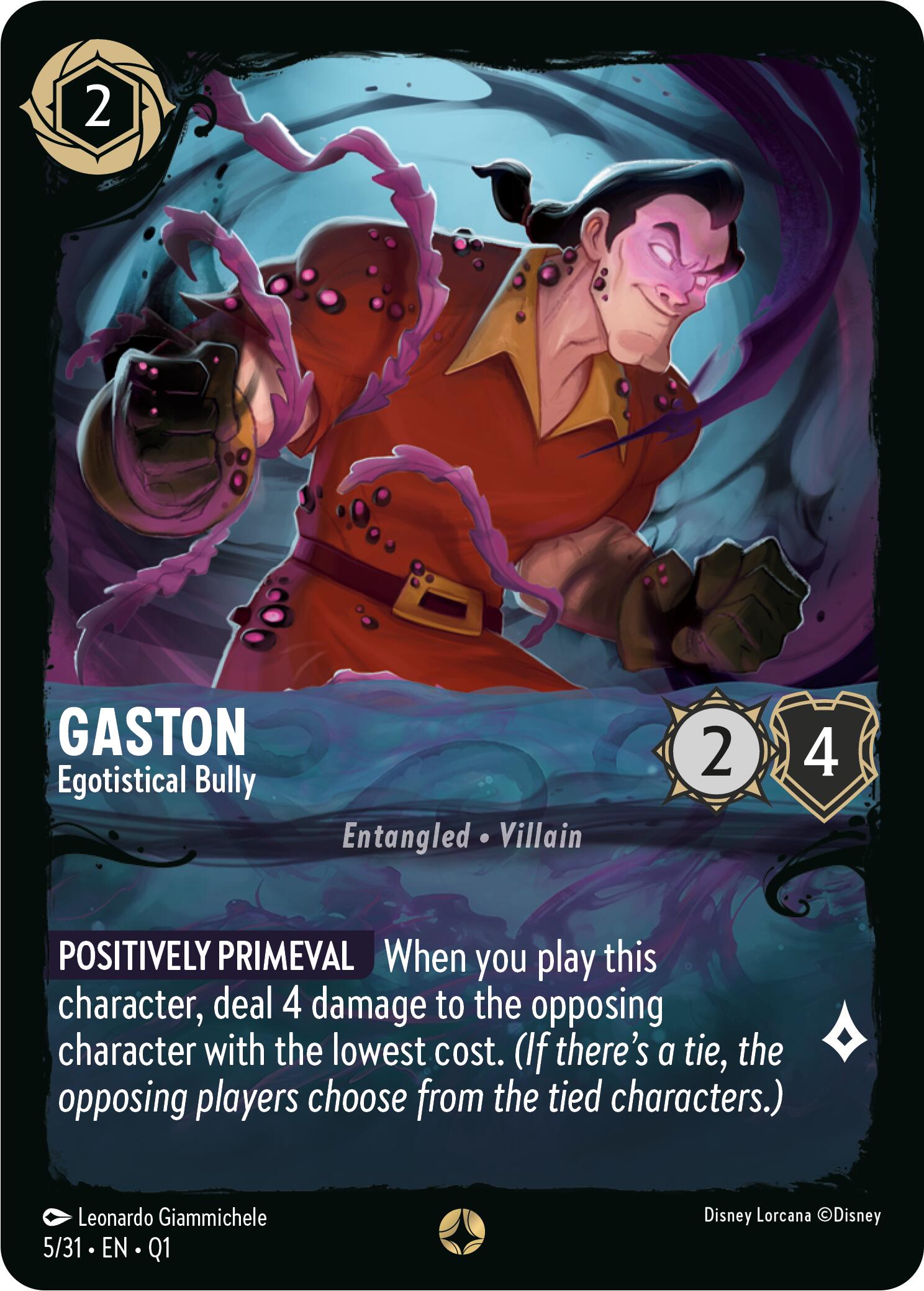 Gaston - Egotistical Bully (5/31) [Illumineer's Quest: Deep Trouble] - Disney - Card Brawlers | Quebec | Canada |