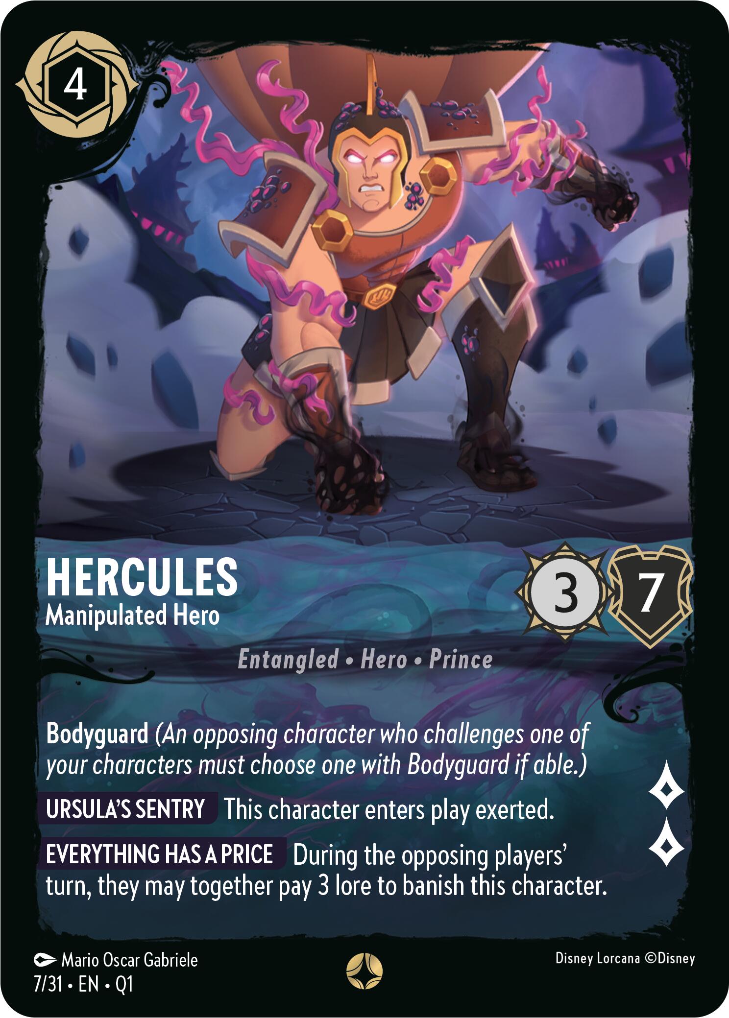 Hercules - Manipulated Hero (7/31) [Illumineer's Quest: Deep Trouble] - Disney - Card Brawlers | Quebec | Canada |