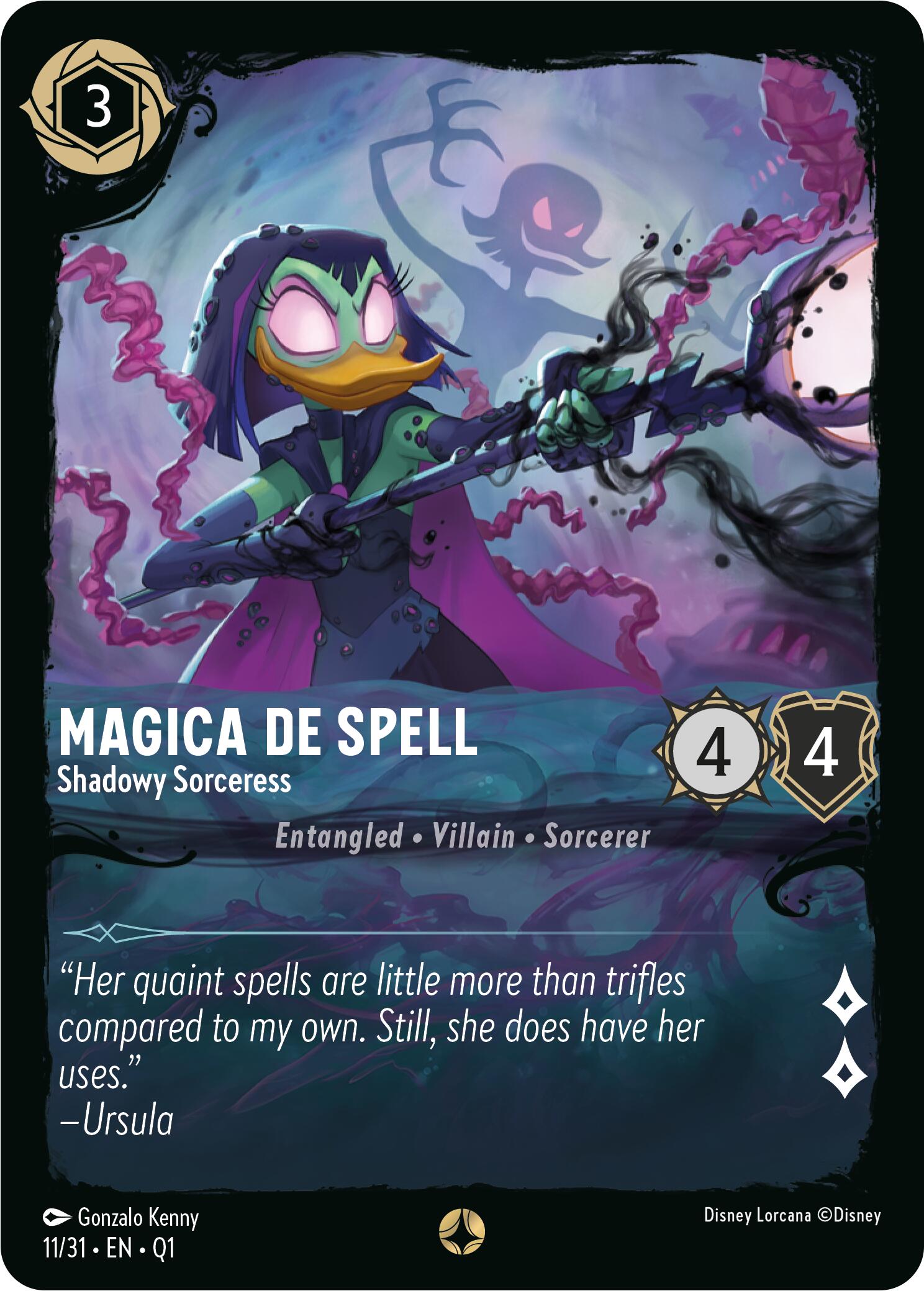 Magica De Spell - Shadowy Sorceress (11/31) [Illumineer's Quest: Deep Trouble] - Disney - Card Brawlers | Quebec | Canada |