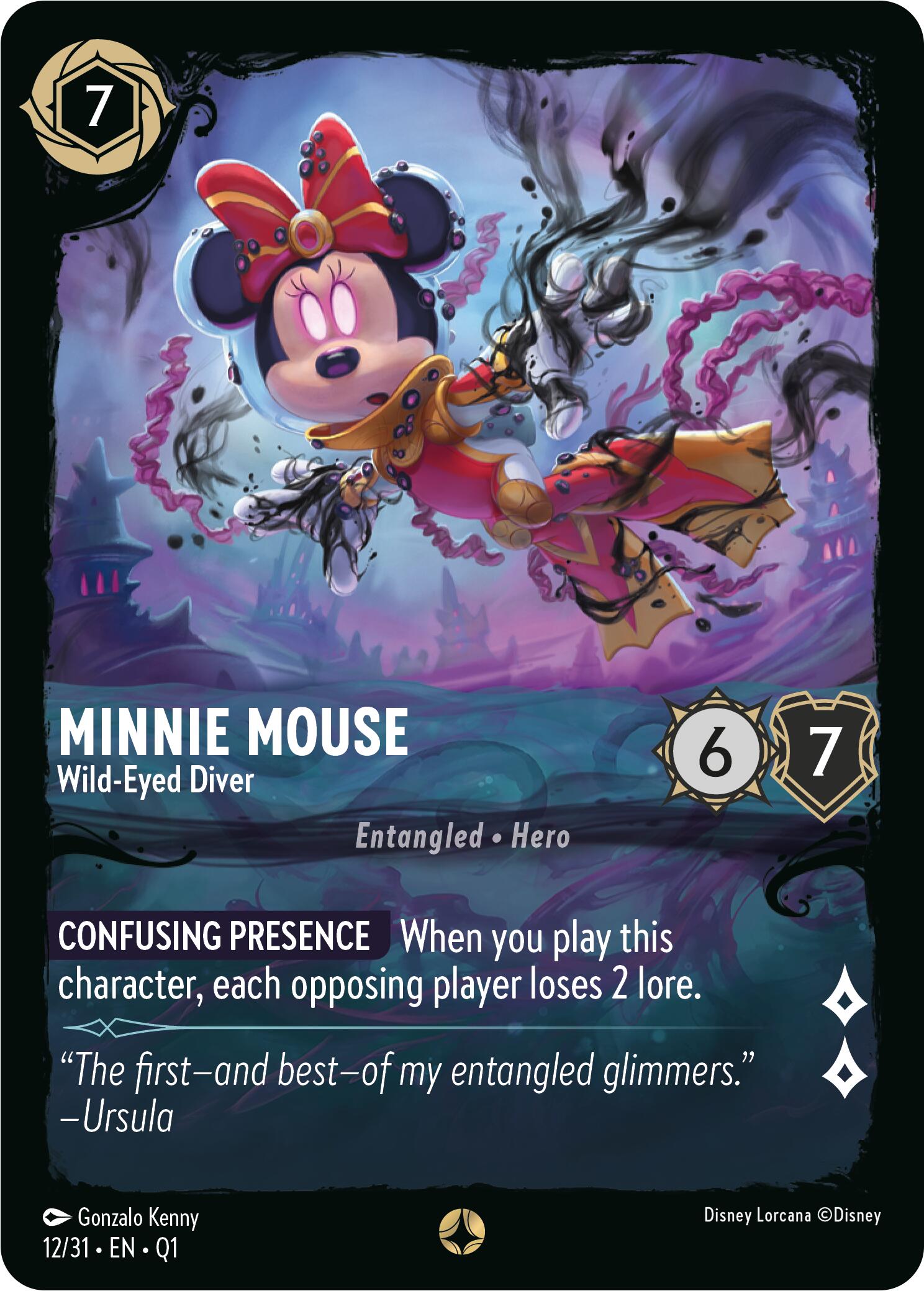 Minnie Mouse - Wild-Eyed Diver (12/31) [Illumineer's Quest: Deep Trouble] - Disney - Card Brawlers | Quebec | Canada |