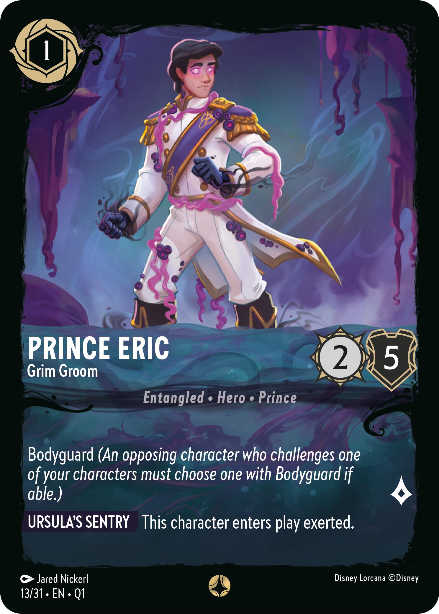 Prince Eric - Grim Groom (13/31) [Illumineer's Quest: Deep Trouble] - Disney - Card Brawlers | Quebec | Canada |
