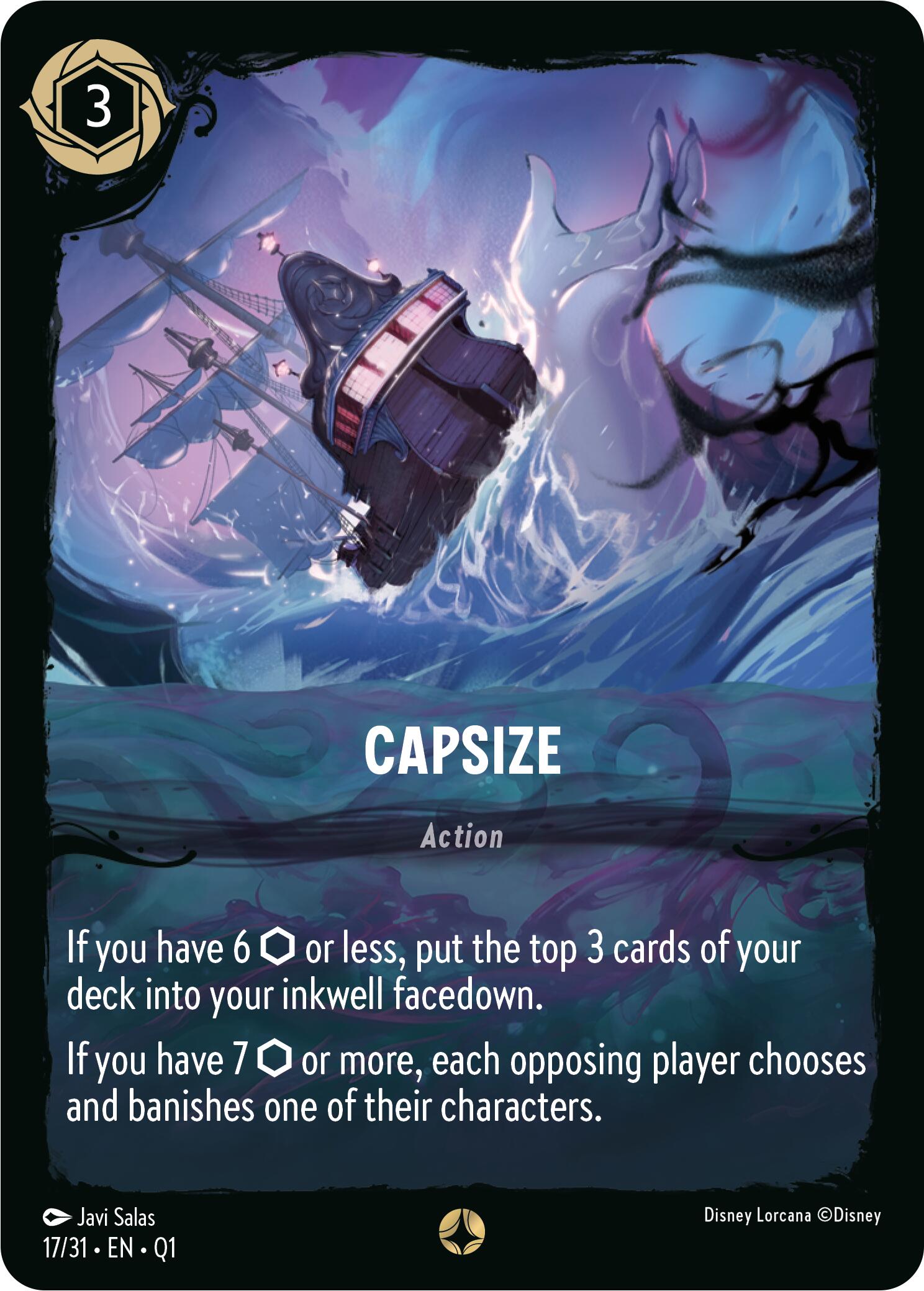 Capsize (17/31) [Illumineer's Quest: Deep Trouble] - Disney - Card Brawlers | Quebec | Canada |