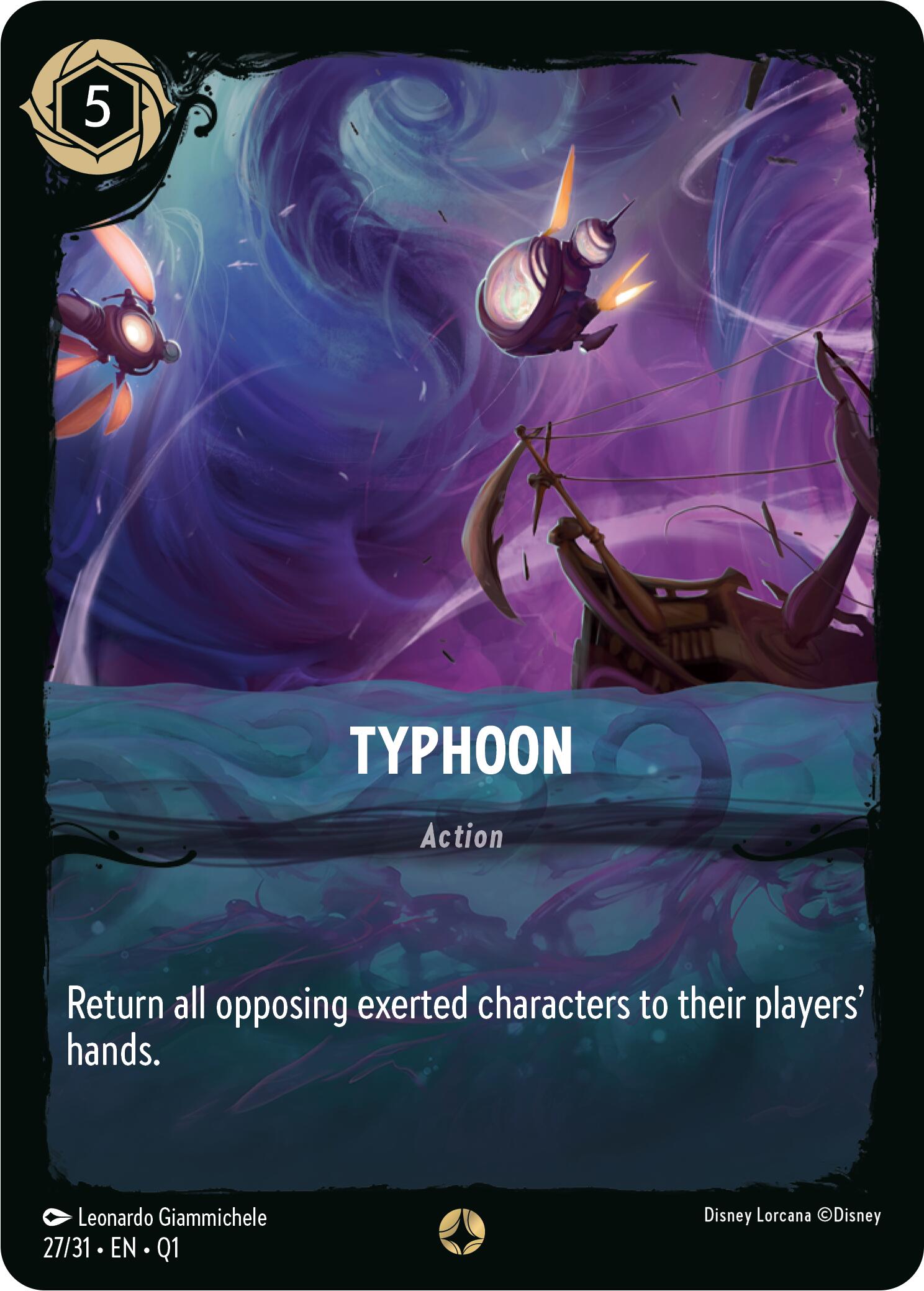 Typhoon (27/31) [Illumineer's Quest: Deep Trouble] - Disney - Card Brawlers | Quebec | Canada |