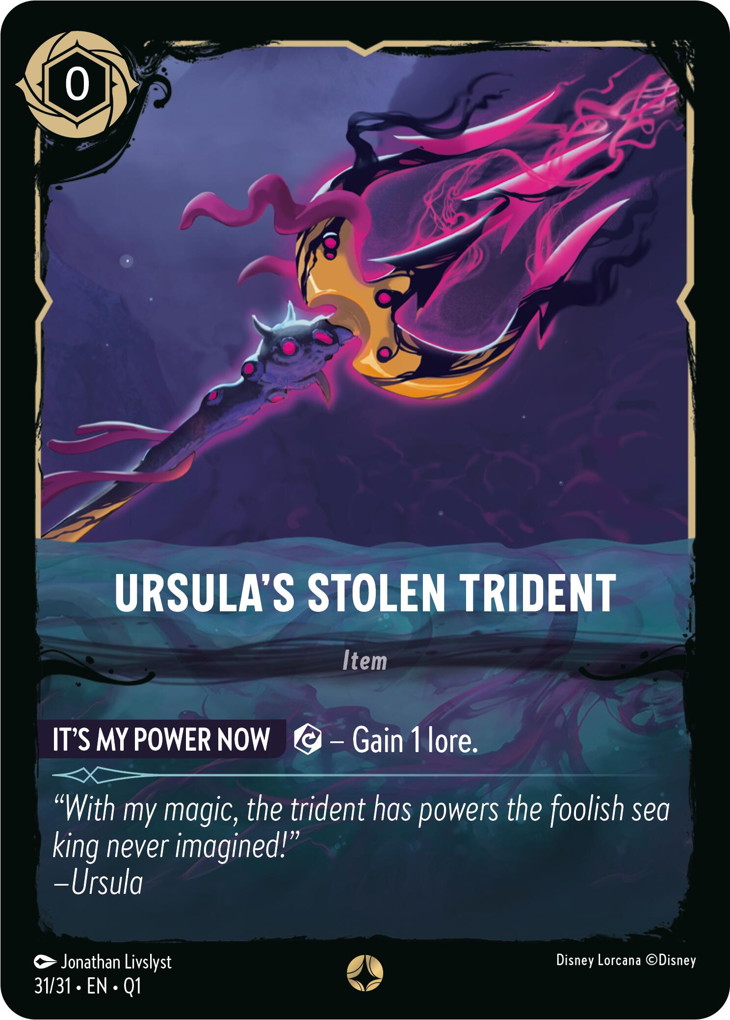 Ursula's Stolen Trident (31/31) [Illumineer's Quest: Deep Trouble] - Disney - Card Brawlers | Quebec | Canada |