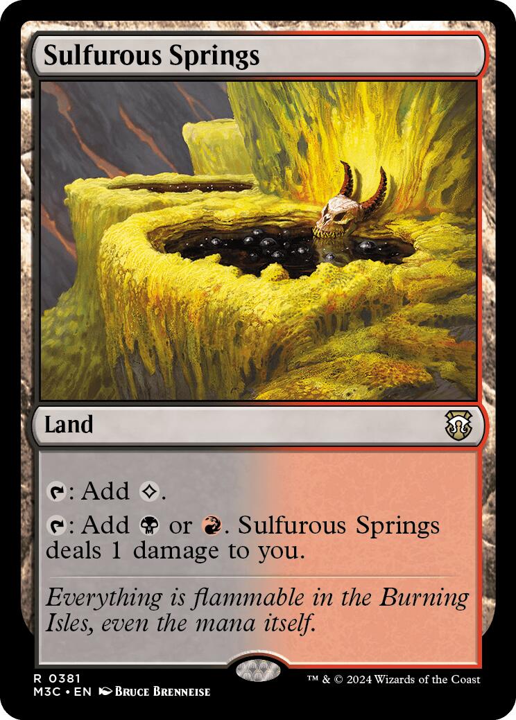 Sulfurous Springs [Modern Horizons 3 Commander] - Magic: The Gathering - Card Brawlers | Quebec | Canada |