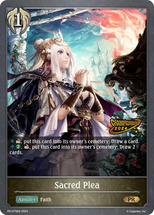 Sacred Plea (PR-075EN) [Promotional Cards] - Bushiroad - Card Brawlers | Quebec | Canada |