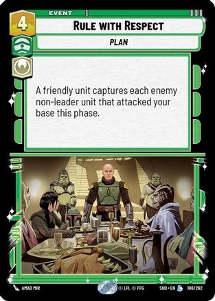 Rule with Respect (106/262) (106/262) [Shadows of the Galaxy] - Fantasy Flight Games - Card Brawlers | Quebec | Canada |