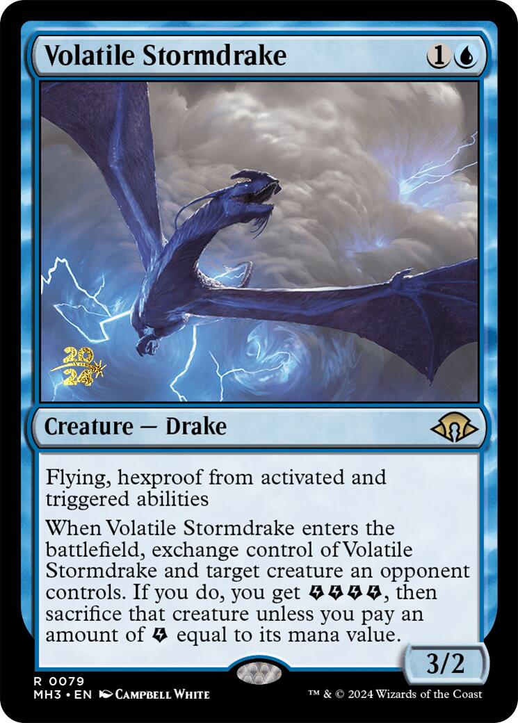 Volatile Stormdrake [Modern Horizons 3 Prerelease Promos] - Magic: The Gathering - Card Brawlers | Quebec | Canada |