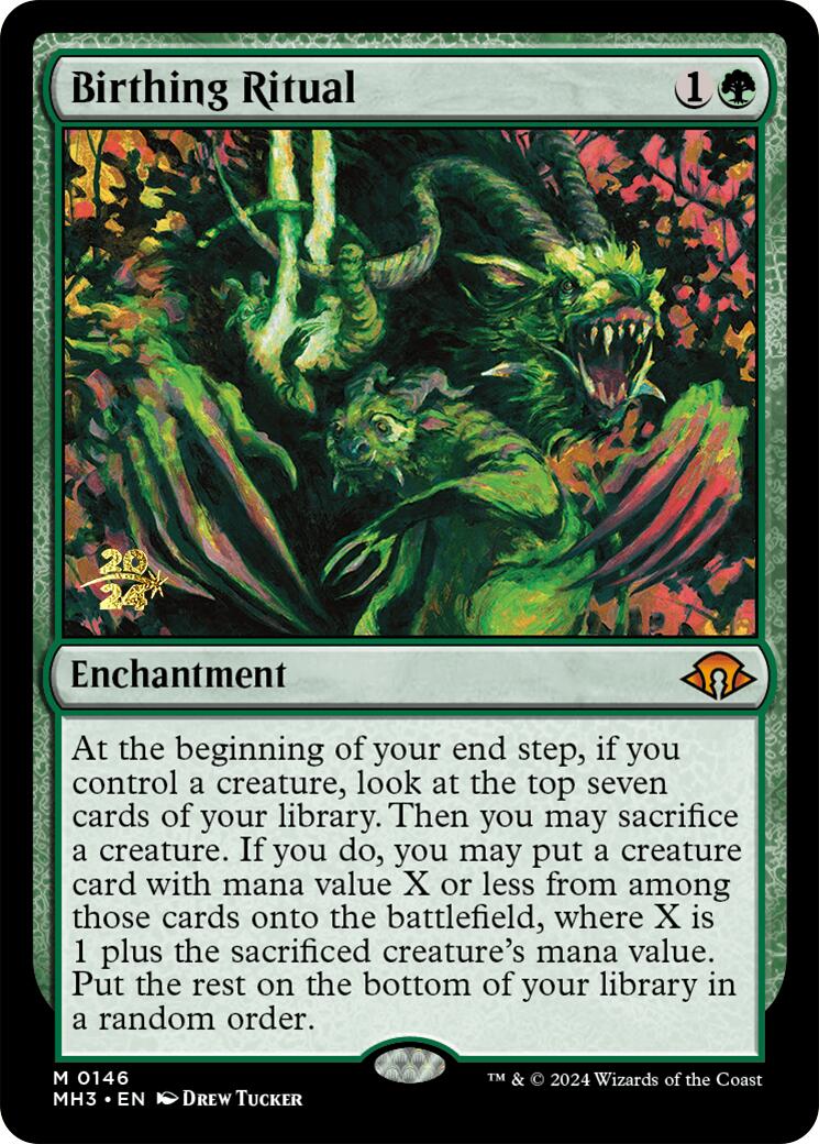 Birthing Ritual [Modern Horizons 3 Prerelease Promos] - Magic: The Gathering - Card Brawlers | Quebec | Canada |