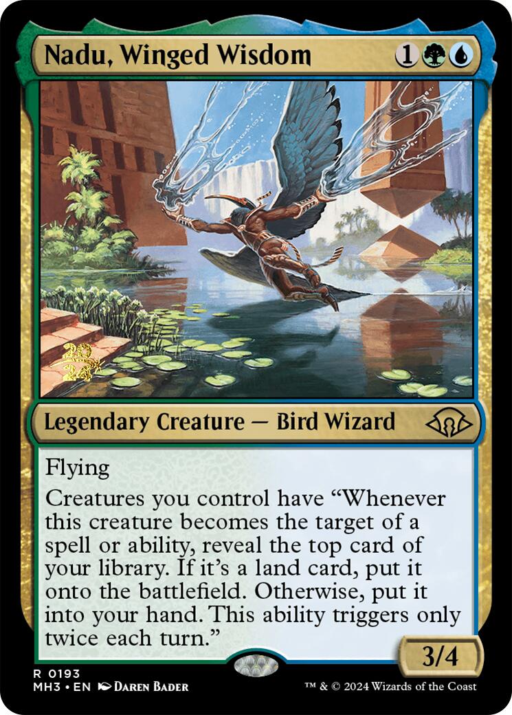 Nadu, Winged Wisdom [Modern Horizons 3 Prerelease Promos] - Magic: The Gathering - Card Brawlers | Quebec | Canada |