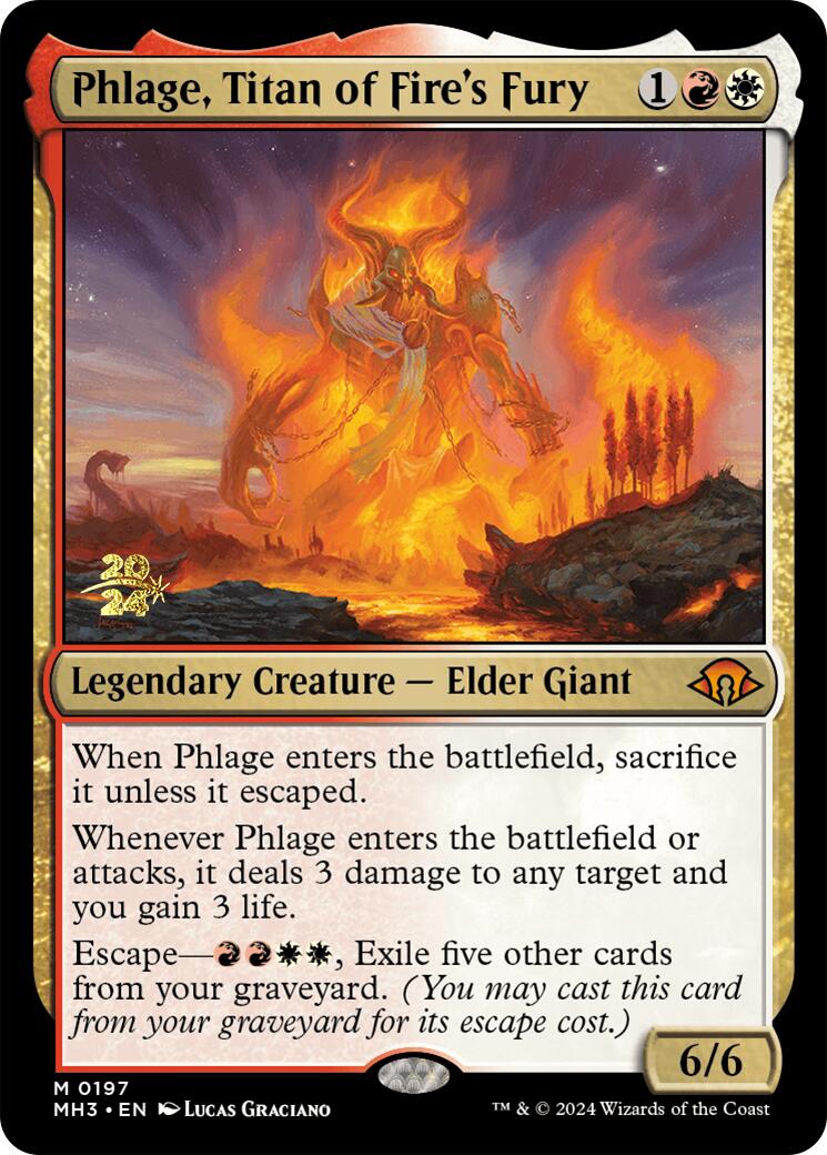 Phlage, Titan of Fire's Fury [Modern Horizons 3 Prerelease Promos] - Magic: The Gathering - Card Brawlers | Quebec | Canada |