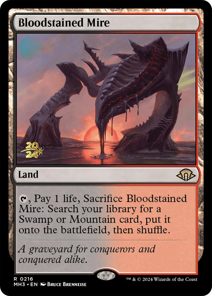 Bloodstained Mire [Modern Horizons 3 Prerelease Promos] - Magic: The Gathering - Card Brawlers | Quebec | Canada |