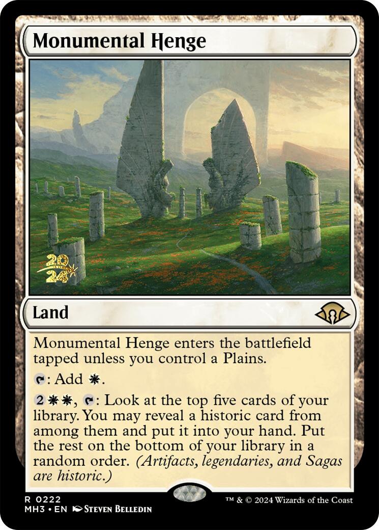 Monumental Henge [Modern Horizons 3 Prerelease Promos] - Magic: The Gathering - Card Brawlers | Quebec | Canada |