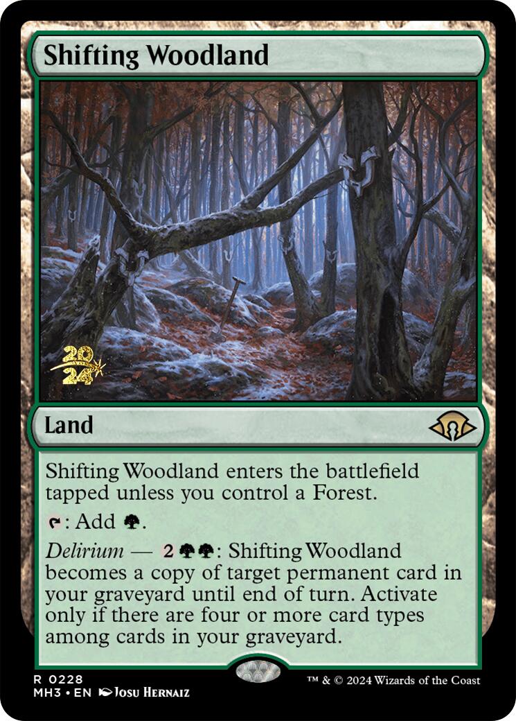 Shifting Woodland [Modern Horizons 3 Prerelease Promos] - Magic: The Gathering - Card Brawlers | Quebec | Canada |