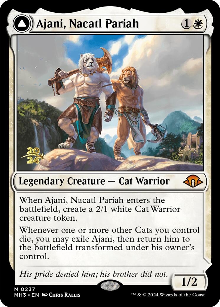 Ajani, Nacatl Pariah [Modern Horizons 3 Prerelease Promos] - Magic: The Gathering - Card Brawlers | Quebec | Canada |