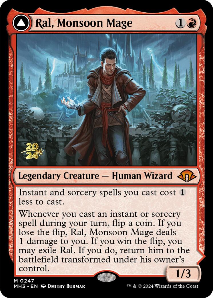 Ral, Monsoon Mage [Modern Horizons 3 Prerelease Promos] - Magic: The Gathering - Card Brawlers | Quebec | Canada |
