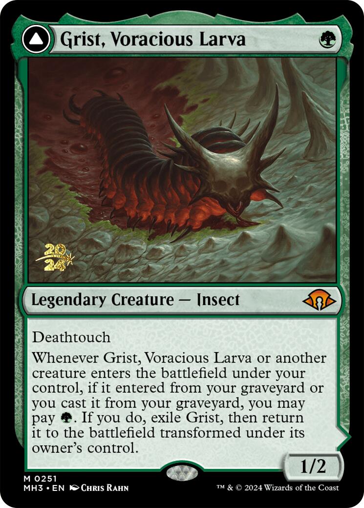 Grist, Voracious Larva [Modern Horizons 3 Prerelease Promos] - Magic: The Gathering - Card Brawlers | Quebec | Canada |