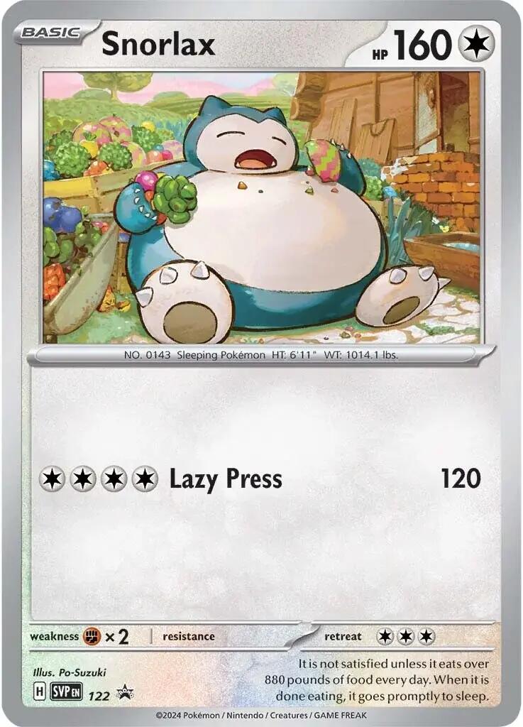 Snorlax (122) [Scarlet & Violet: Black Star Promos] - Pokémon - Card Brawlers | Quebec | Canada |