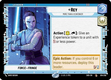 Rey - More Than a Scavenger (004/262) (004/262) [Shadows of the Galaxy] - Fantasy Flight Games - Card Brawlers | Quebec | Canada |