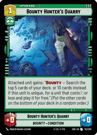 Bounty Hunter's Quarry (123/262) (123/262) [Shadows of the Galaxy] - Fantasy Flight Games - Card Brawlers | Quebec | Canada |
