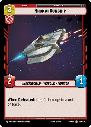 Rhokai Gunship (164/262) (164/262) [Shadows of the Galaxy] - Fantasy Flight Games - Card Brawlers | Quebec | Canada |