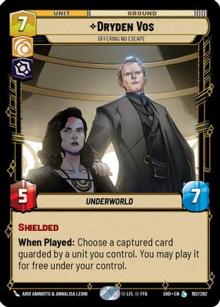 Dryden Vos - Offering No Escape (192/262) (192/262) [Shadows of the Galaxy] - Fantasy Flight Games - Card Brawlers | Quebec | Canada |