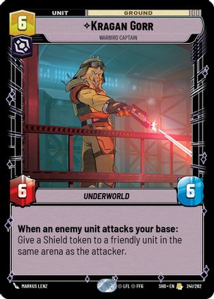 Kragan Gorr - Warbird Captain (241/262) (241/262) [Shadows of the Galaxy] - Fantasy Flight Games - Card Brawlers | Quebec | Canada |