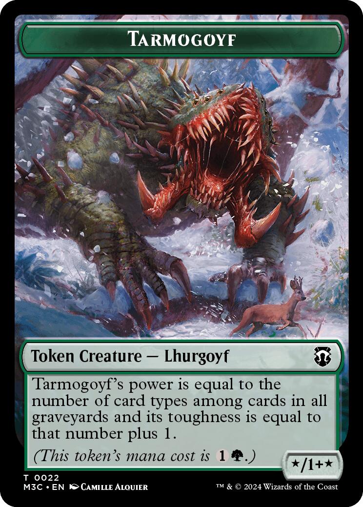 Tarmogoyf // Goblin Double-Sided Token [Modern Horizons 3 Commander Tokens] - Magic: The Gathering - Card Brawlers | Quebec | Canada |