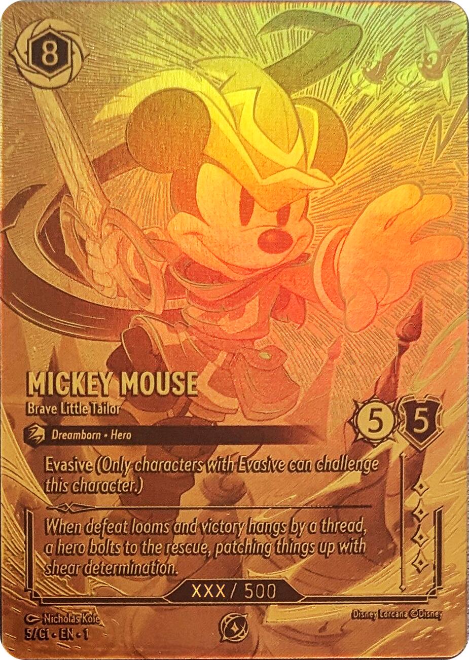 Mickey Mouse - Brave Little Tailor (Serial Numbered) (5) [Promo Cards] - Disney - Card Brawlers | Quebec | Canada |