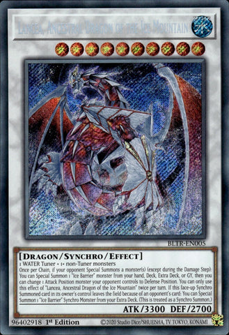 Lancea, Ancestral Dragon of the Ice Mountain [BLTR-EN005] Secret Rare