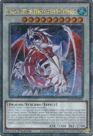Lancea, Ancestral Dragon of the Ice Mountain (Quarter Century Secret Rare) [BLTR-EN005] Quarter Century Secret Rare - Yu-Gi-Oh! - Card Brawlers | Quebec | Canada |