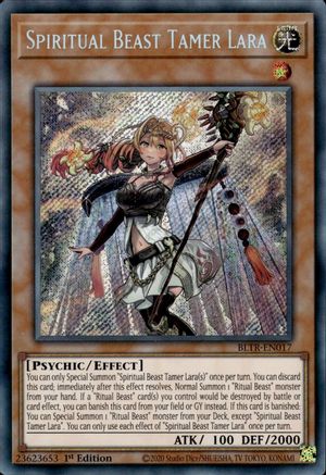 Spiritual Beast Tamer Lara [BLTR-EN017] Secret Rare - Yu-Gi-Oh! - Card Brawlers | Quebec | Canada |
