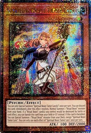 Spiritual Beast Tamer Lara (Quarter Century Secret Rare) [BLTR-EN017] Quarter Century Secret Rare - Yu-Gi-Oh! - Card Brawlers | Quebec | Canada |