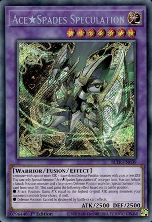 Ace Spades Speculation [BLTR-EN039] Secret Rare - Yu-Gi-Oh! - Card Brawlers | Quebec | Canada |