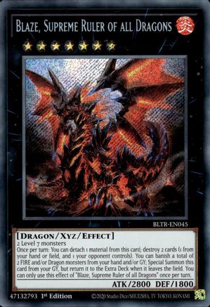 Blaze, Supreme Ruler of all Dragons [BLTR-EN045] Secret Rare - Yu-Gi-Oh! - Card Brawlers | Quebec | Canada |