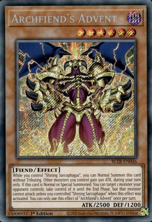 Archfiend's Advent [BLTR-EN046] Secret Rare - Yu-Gi-Oh! - Card Brawlers | Quebec | Canada |