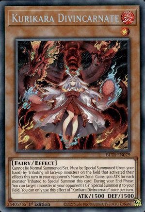 Kurikara Divincarnate [BLTR-EN079] Secret Rare - Yu-Gi-Oh! - Card Brawlers | Quebec | Canada |