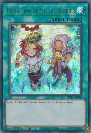 Medallion of the Ice Barrier (Alternate Art) [BLTR-EN098] Ultra Rare - Yu-Gi-Oh! - Card Brawlers | Quebec | Canada |