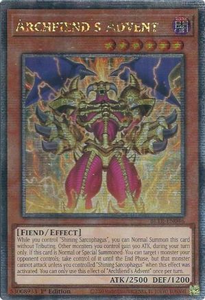 Archfiend's Advent (Quarter Century Secret Rare) [BLTR-EN046] Quarter Century Secret Rare - Yu-Gi-Oh! - Card Brawlers | Quebec | Canada |