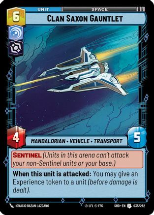 Clan Saxon Gauntlet (035/262) (035/262) [Shadows of the Galaxy] - Fantasy Flight Games - Card Brawlers | Quebec | Canada |