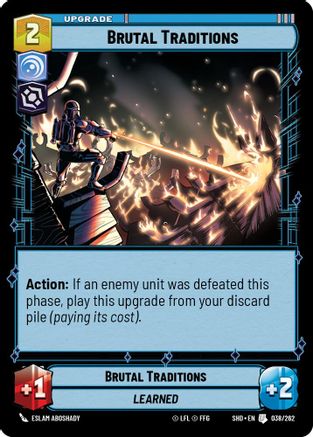 Brutal Traditions (038/262) (038/262) [Shadows of the Galaxy] - Fantasy Flight Games - Card Brawlers | Quebec | Canada |