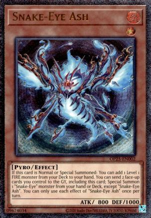 Snake-Eye Ash (UTR) (OP25-EN002) Ultimate Rare