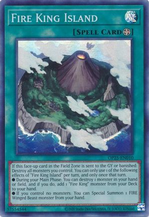 Île du Roi de Feu [OP25-EN010] Super Rare 
