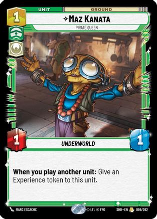 Maz Kanata - Pirate Queen (096/262) (096/262) [Shadows of the Galaxy] - Fantasy Flight Games - Card Brawlers | Quebec | Canada |