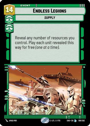 Endless Legions (109/262) (109/262) [Shadows of the Galaxy] - Fantasy Flight Games - Card Brawlers | Quebec | Canada |