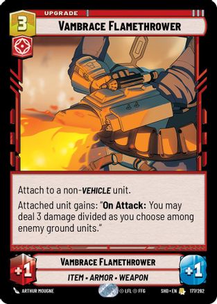 Vambrace Flamethrower (177/262) (177/262) [Shadows of the Galaxy] - Fantasy Flight Games - Card Brawlers | Quebec | Canada |