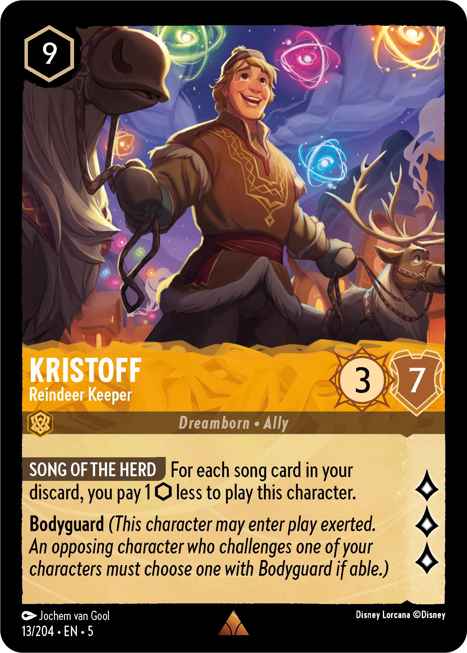 Kristoff - Reindeer Keeper (13/204) [Shimmering Skies] - Disney - Card Brawlers | Quebec | Canada |